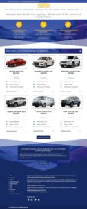 Car Rental Davao web design by 75 Social